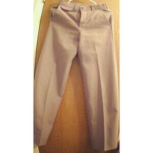 VTG Levis Action Slacks Mens 28x30 Brown Straight Leg Pleated High Rise